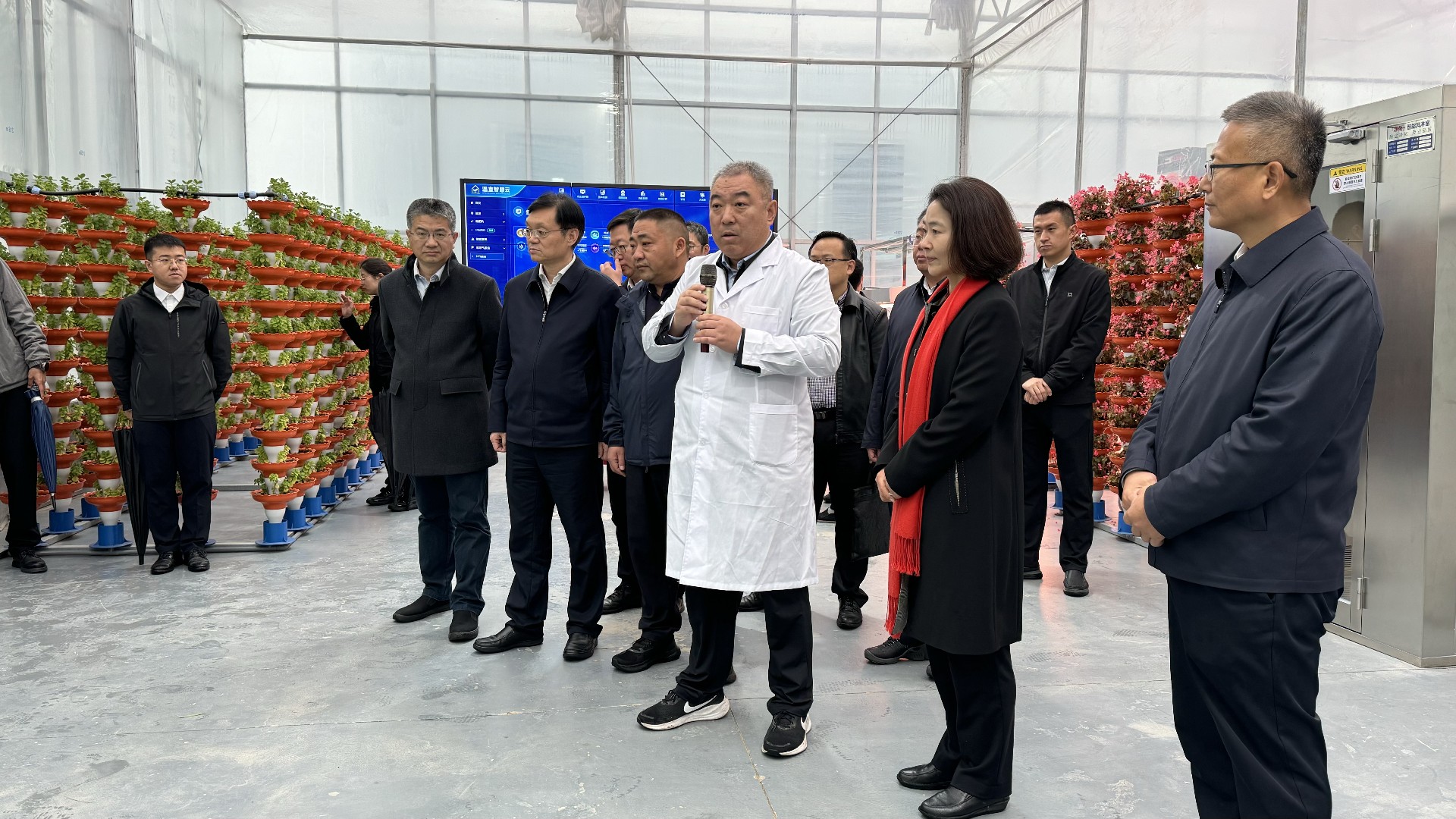 科技部林新部长来我院项目基地调研指导工作-